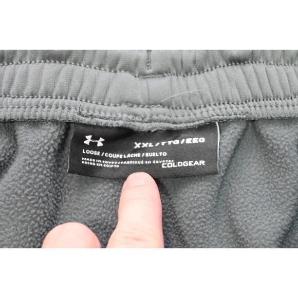 Under Armour Sweat Pants ColdGear Loose Tapered Athletic W/Pockets Mens 2XL XXL - Picture 11 of 13